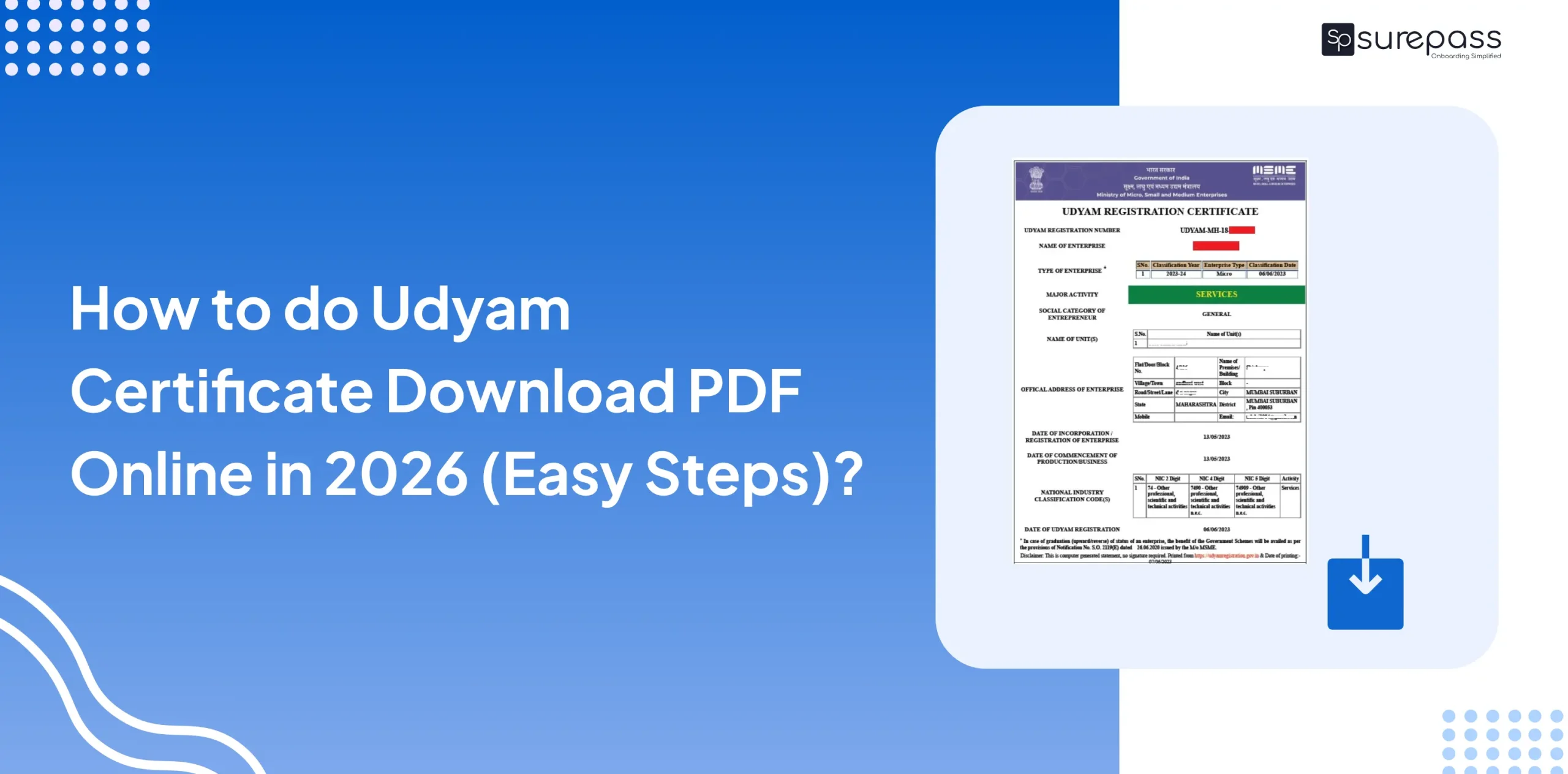 How to do Udyam Certificate Download PDF Online in 2026 (Easy Steps)_