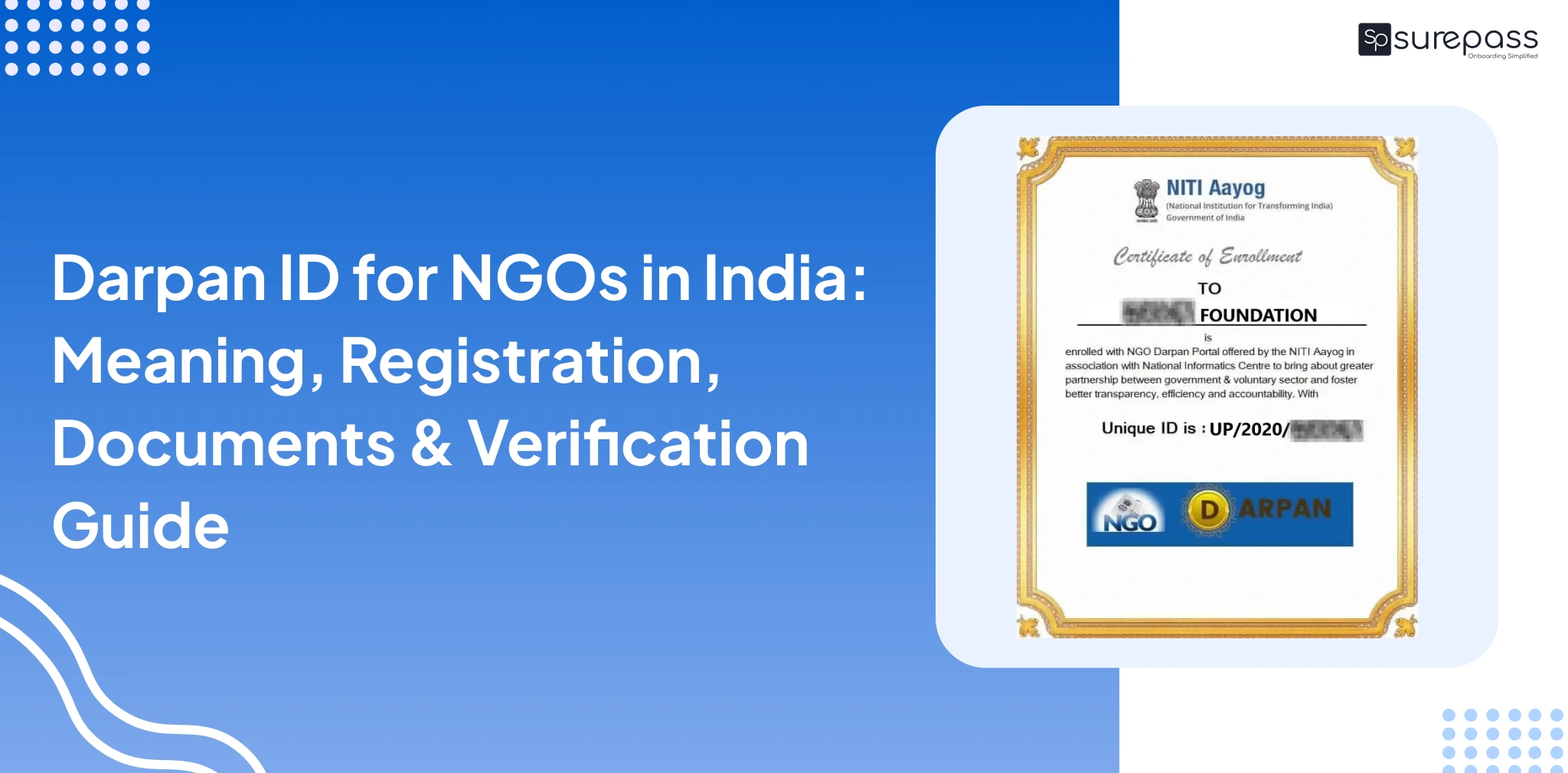 Darpan ID for NGOs in India_ Meaning, Registration, Documents & Verification Guide
