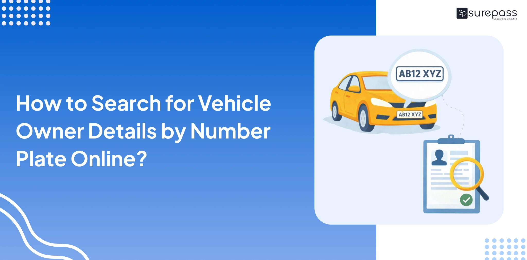 How to Search for Vehicle Owner Details by Number Plate Online_